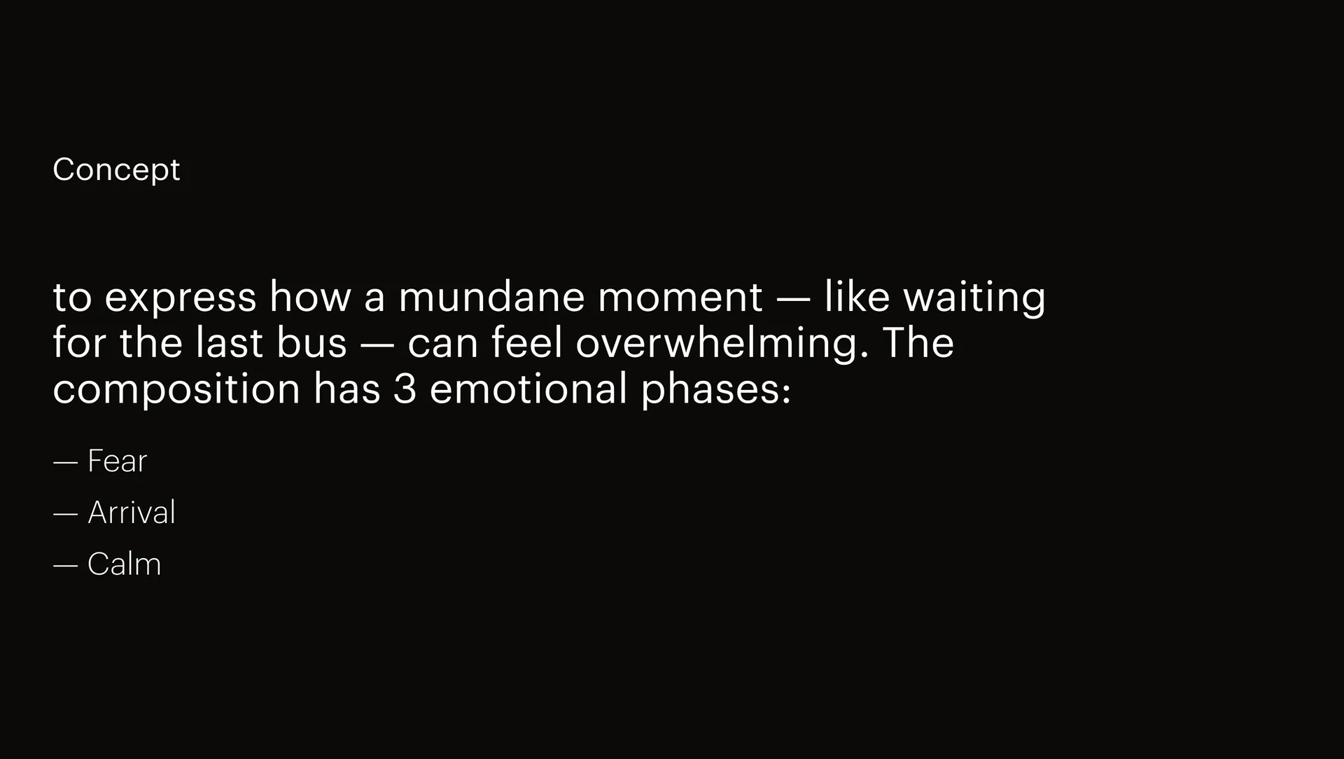 The Last Bus: A Sound Journey — slide 6