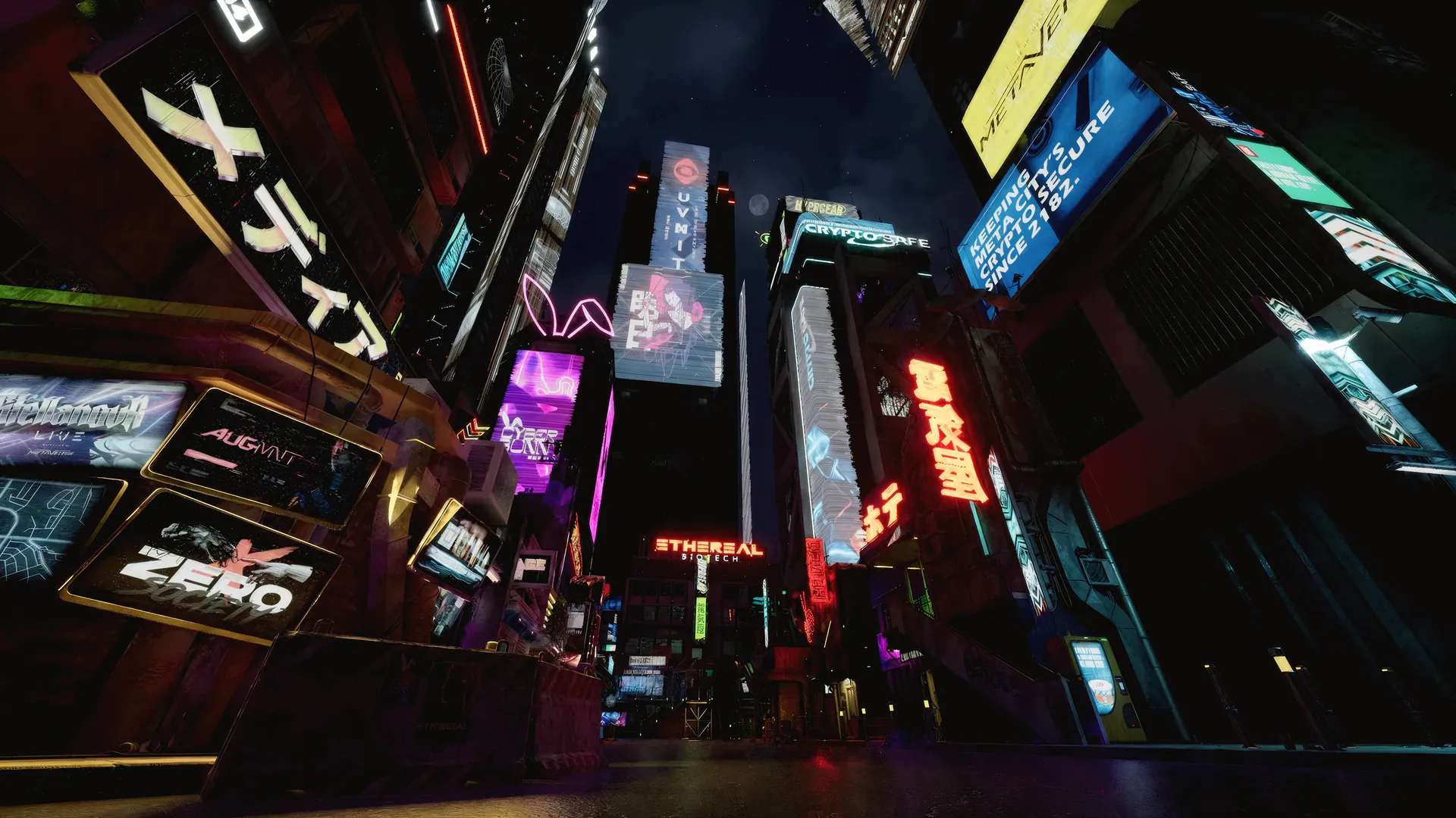 Neon Divide: A Cyberpunk City — slide 1